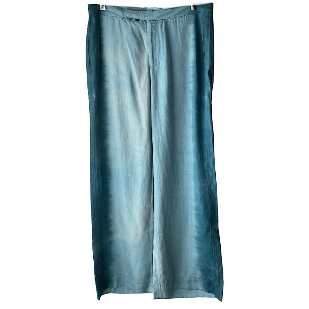 NWOT PAIGE rare tie dye blue wide leg pants size 27 new without tags HTF